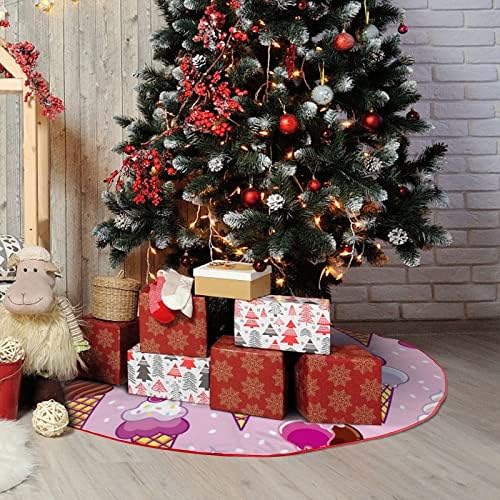 פופ חמוד עם גלידה חצאית עץ חג המולד וינטג 'קישוטי חג המולד קישוטי חג המולד למסיבת השנה החדשה לחג