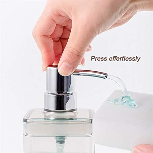 מכשירי קרם /מתקן סבון 18.6 גרם /550 מל ברור לבקבוקי סבון נוזלים נוזלים ביד סבון סבון מרובע משאבת