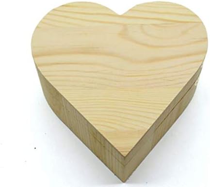 Anncus 50 pcs קופסא אחסון צורת לב תיבת עץ קופסת תכשיטים עגילי חתונה קופסאות תכשיטים טבעות מארגן עץ