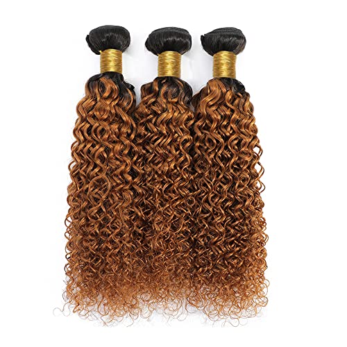 אומברה 1 ב30 קינקי מתולתל חבילות שיער טבעי גרירה טון שחור כדי כהה חום חבילות ברזילאי רמי שיער כיתה 8 א שיער