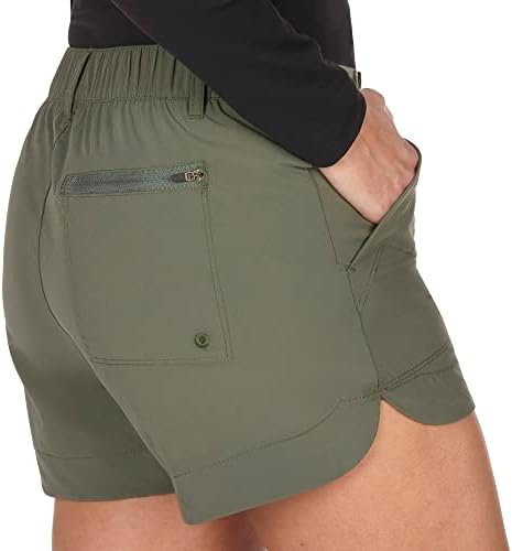 המכנסיים החיצוניים החיצוניים האמריקאים מעוקלים 4 מכנסיים קצרים לנשים, מושלמים לטיולים, הליכה, פעילויות