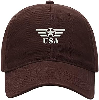 בייסבול כובע גברים צבא כוכב וברים רקום שטף כותנה אבא כובע בייסבול כובעים
