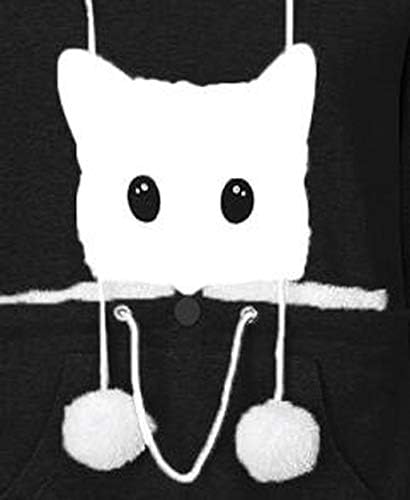 חתול חיה נושאת צמרות סוודר חולצות סוודר חולצות סווטשירט סווטשירט נושם מכסה המנוע הנשימה חולצת חולצה לנשים נשים