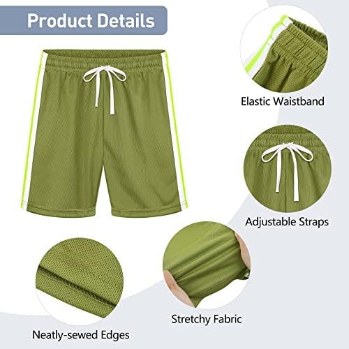 RESINTA 5 חבילות פעוטות מכנסי רשת קצרים מהיר ביצועים יבש מכנסיים קצרים בנים מכנסיים קצרים מכנסי