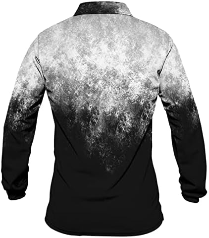 חולצות אימון לגברים רוכסן שרוול ארוך חולצה מוצקה חיצוני דפוס שבטי עליון שבטי