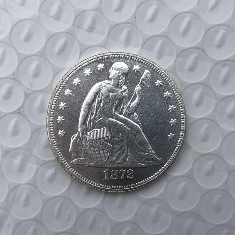 1872 מטבעות אמריקאים פליז מכסף מטבעות מלאכות עתיקות מטבעות זיכרון זרות