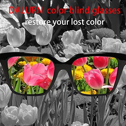 דלורן צבע עיוור משקפיים גברים כל עיוור צבעים משקפיים לגברים ואדום / ירוק צבע עיוור משקפיים