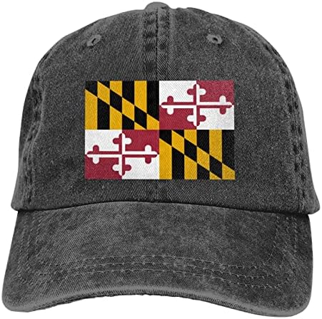 דגל מרילנד כובע בייסבול כובע כובע כריך מתכוונן כובעי כובע קובוי