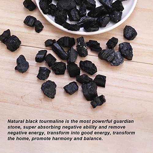 Apengshi Natural Black Tourmaline אבן גולמית 0.97lb （440G unnul