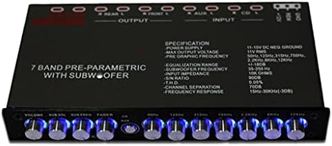 HGVVNM 7 קטע Equalizer Car Audio EQ כוונון מגבר קרוסאובר DC 12V