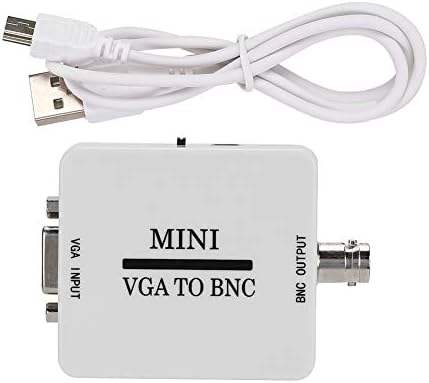 Ashata VGA לממיר BNC, Mini HD VGA ל- BNC 1920 X עבור וידאו ועידת קולנוע ביתי טלוויזיה המרת תמונת