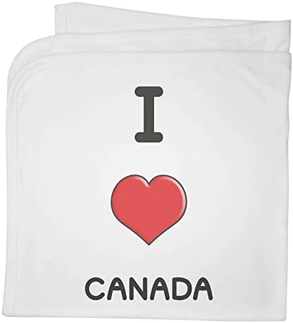 Azeeda 'אני אוהב קנדה' שמיכה / צעיף כותנה כותנה