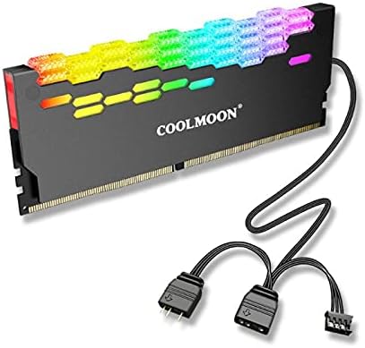 מחברים RAM קירור קירור 5V argb מפיץ חום מהבהב צבעוני למחשב שולחן עבודה אביזרי מחשב זיכרון RAM קירור -