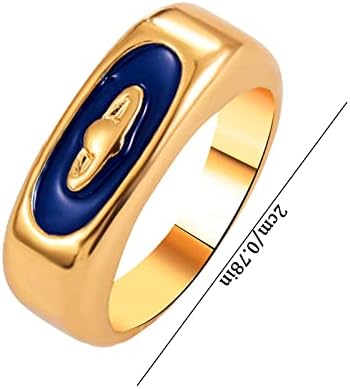 2023 חדש טמפרמנט טבעת אהבת חיבוק טבעת נשי אופנה אישיות טבעת פשוט גבירותיי טבעות שלוש ידידות טבעות