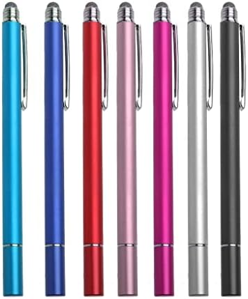 עט חרט בוקס גרגוס תואם ל- Asus Zenbook Pro Duo 15 - חרט קיבולי Dualtip, קצה סיבים קצה קצה קיבול עט עט - מכסף