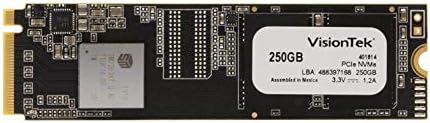 VisionTek 250GB Pro XMN M.2 NVME כונן מצב מוצק פנימי עם טכנולוגיית NAND תלת -ממדית למחשבים שולחניים,