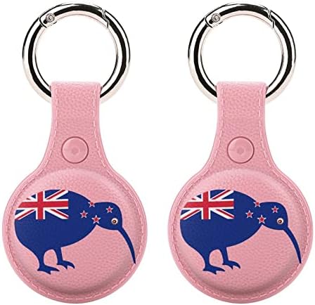 ניו זילנד דגל קיווי מגן מקרה תואם עבור איירטאג אנטי אבוד איתור מחזיק עם מפתח טבעת עבור ארנק צווארון