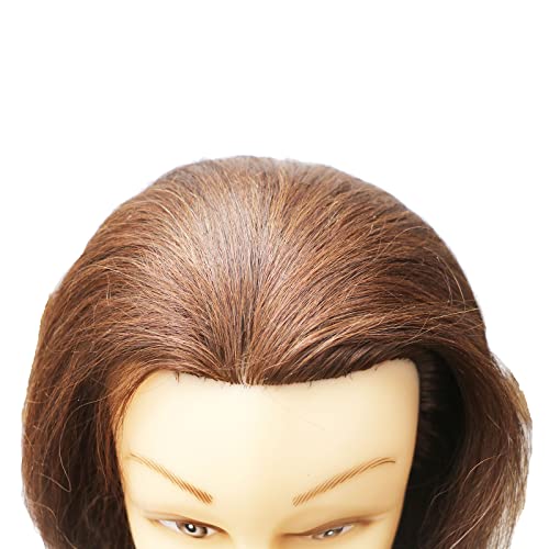 בובת ראש 10 סנטימטרים-22 סנטימטרים שיער טבעי מספרה לקוסמטיקה בובת גמד אימון ראש שיער נשי אירופה פנים סגנון