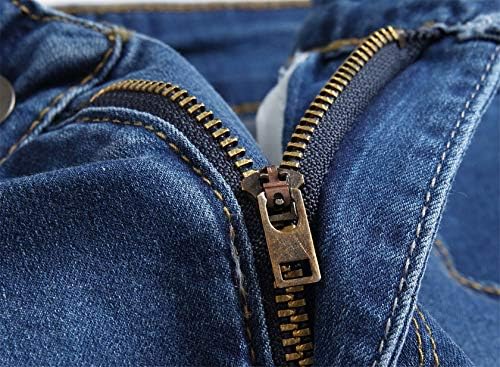 חורי רגליים מחודדים לגברים מכנסי מכנסי ג'ינס במצוקה ג'ינס רז