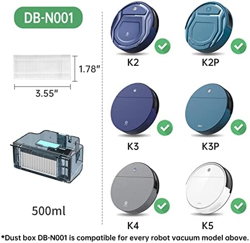 OKP רובוט שואב אבק החלפת קופסת אבק DB-N001 לדגם K2 K2P K3 K4 K5 שואב אבק רובוטי