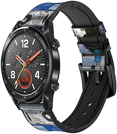 CA0012 PayPhone עור וסיליקון רצועת רצועת שעונים חכמה עבור SmartWatch Watch Smart Watch גודל