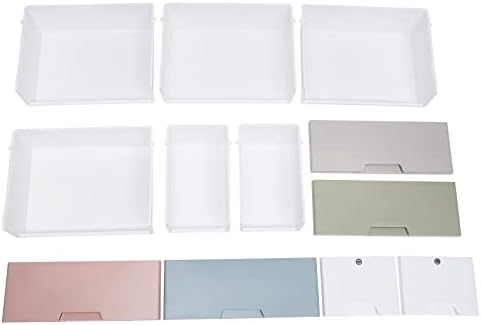 מגירות פלסטיק LGXShop ארון אחסון שולחן איפור עם 6 מגירות ארונות לבגדים ריהוט לחדר שינה - צבע מקרון