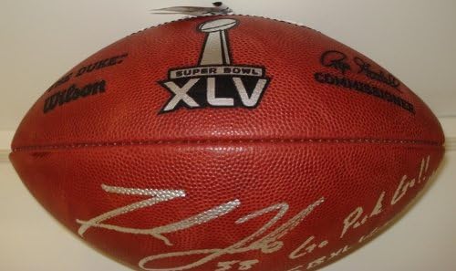פרנק זומבו חתימה וכתוב SBXLV NFL כדורגל