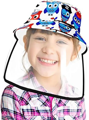 כובע מגן למבוגרים עם מגן פנים, כובע דייג כובע אנטי שמש, פירות תפוזים מצוירים