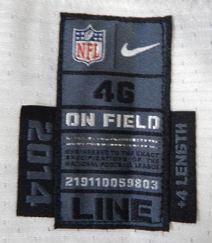 2014 פילדלפיה איגלס מאט רות'רם 77 משחק הונפק ג'רזי לבן 46+4 719 - משחק NFL לא חתום משומש גופיות