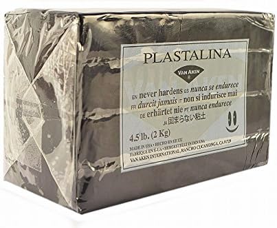 פלסטלינה דוגמנות חימר שחור 4 1/2 ליברות. בר