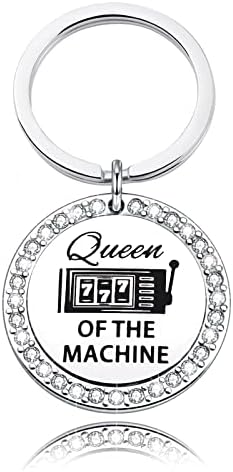 מהמר מתנות המלכה של המכונה הימורים מחזיק מפתחות מזל 777 זכיה קזינו חריץ מכונת תכשיטי קזינו מאהב מתנה
