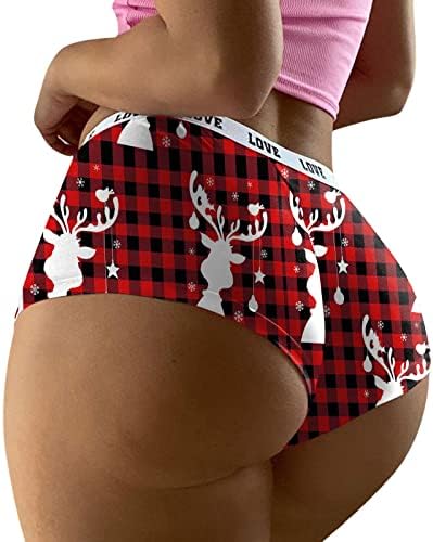 הלבשה תחתונה לנשים תחתונים סקסיים לחג המולד סקסית תחתוני כותנה נוחים בנים.