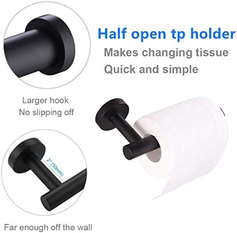 מחזיק נייר טואלט נירוסטה, מתקן גליל רקמות מודרני לתלייה על קיר לאמבטיה ומטבח