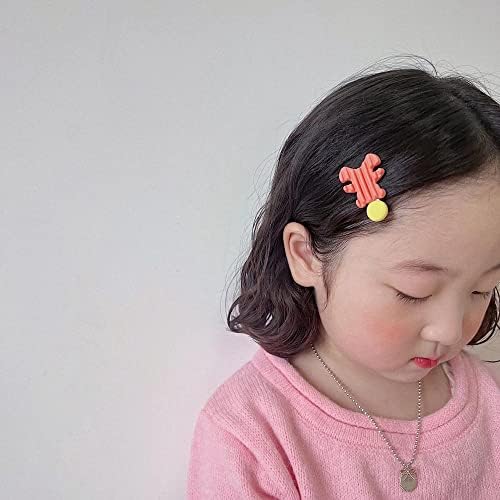 דוב סיכת ראש פשוט אופנה קוריאני סגנון שיער קליפ קריקטורה חמוד סיכת סוכריות צבעים ילד בארה ' ילד שיער אבזרים