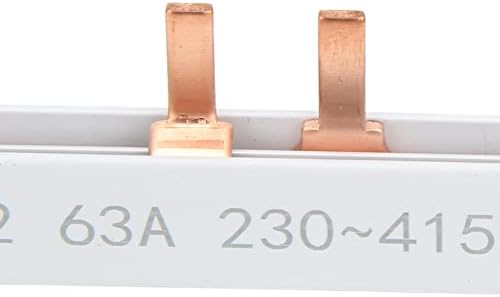 סרגל סרגל נחושת מסוג Soמסוג PIN, קו מוליכות 63A 2p 12 דרך לתיבת חלוקת מפסקים 230-415V