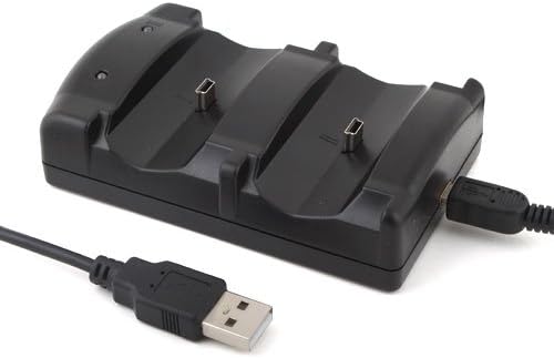 זמן כפול כפול USB 2 מטען מטען עבור בקר Sony PS3