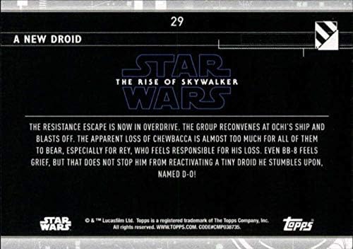 2020 Topps מלחמת הכוכבים העלייה של Skywalker Series 2 Purple 29 כרטיס מסחר חדש של דרואיד