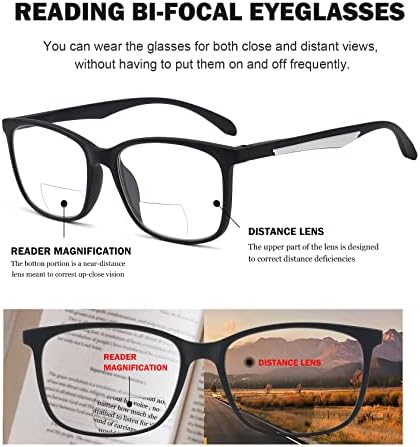 משקפי קריאה דו-פוקליים של Eyekeppper 5-חבילות לנשים