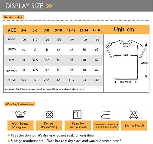 חולצות טריקו לילדים של Mumeson חולצות טריקו שרוול קצר לקיץ לילדים נוער חולצות אתלטיות יוניסקס 3-16