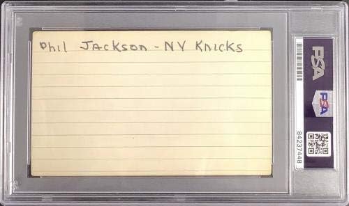 פיל ג ' קסון חתם על חתימה של נ. ב. א. כדורסל הוף חתימות של ניקס