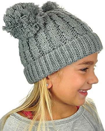 C.C כבל לילדים כבל ילדים סרוג כובע כובע כובע כפפה מכוסה