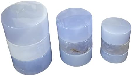 3 גודל צורה עגולה מקורית של ג'יד כחול נייר משקל אבן אנרגיה לאנרפיס גבישי ריפוי אמיתיים גדולים