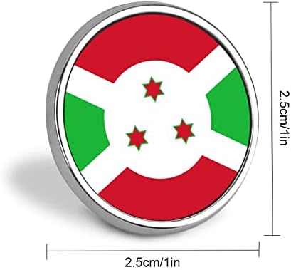 דגל של בורגונדי עגול סיכת פין לגברים נשים אישית תג כפתור צווארון פין שמלת צעיף מעיל אבזרים