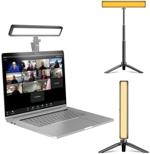 וידאו כנס תאורה עם חצובה עבור מחשב נייד & מגבר; מחשב-מצלמת אור עבור הזרמה-זום תאורה עם 3 ניתן לעמעום