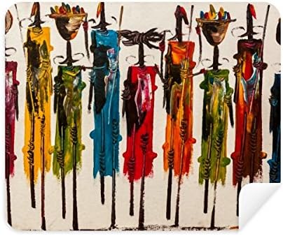 אמנות אפריקאי שחור לוחם ניקוי בד מסך מנקה 2 יחידות זמש בד