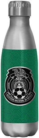 נבחרת מקסיקנית רקע קובייה ירוקה 17 גרם בקבוק מים נירוסטה, 17 אונקיה, צבעונית