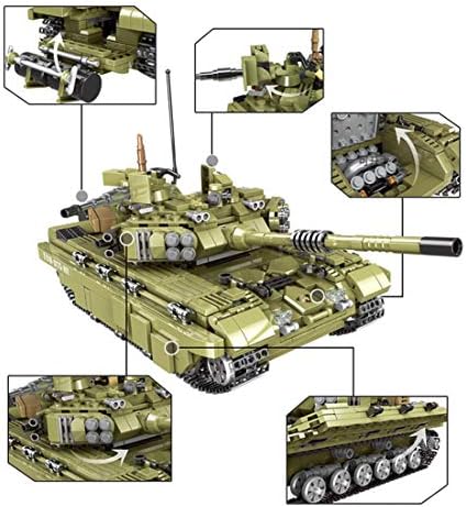 עומסים מערך בניית טנקים WW2, טנק נמר עקרב עם 5 דמויות מיני רכבים צבאיים בניית דגם אספנות צעצוע, תואם