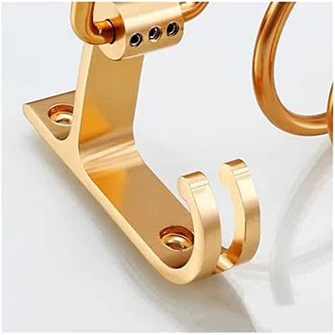 מדף אחסון לאחסון מקלחת של Ongo מדף מאלומיניום שיער זהב אלומיניום עם מחזיק כוס קיר רכוב שיער מייבש