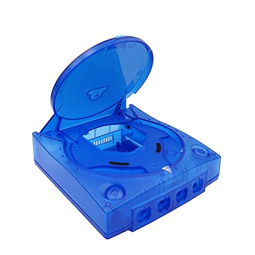 מארז פגז פלסטיק להחלפת מקמו עבור קופסאות קונסולת רטרו של Dreamcast DC, כחול שקוף
