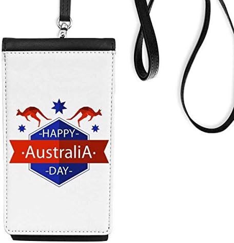 יום אוסטרליה שמח יען ואילוי כוכב ארנק ארנק תלייה ניידת כיס שחור